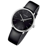 Calvin Klein High Noon Quartz Black Dial Black Leather Strap Watch for Men - K8M211C1 Buy Now By Calvin Klein