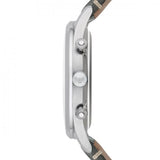 Emporio Armani Classic Chronograph Silver Dial Grey Leather Strap Watch For Men - AR1861 Buy Now By Emporio Armani