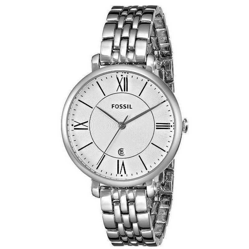 Fossil Jacqueline White Dial Silver Steel Strap Watch for Women - ES3433 Buy Now By Fossil