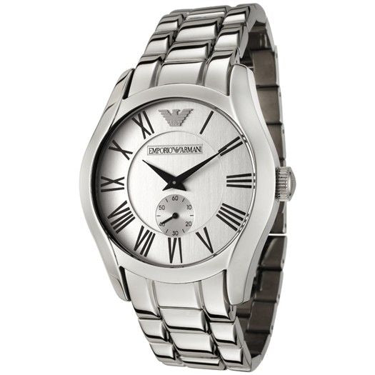 Emporio Armani Classic Quartz Silver Dial Silver Steel Strap Watch For Men - AR0647 Buy Now By Emporio Armani