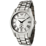 Emporio Armani Classic Quartz Silver Dial Silver Steel Strap Watch For Men - AR0647 Buy Now By Emporio Armani