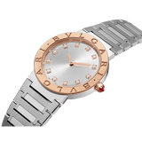 Bvlgari Bvlgari Bvlgari Lady Diamonds Silver Dial Silver Steel Strap Watch for Women - BVLGARI103577 Buy Now By Bvlgari