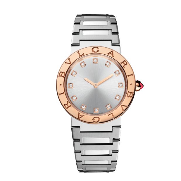 Bvlgari Bvlgari Bvlgari Lady Diamonds Silver Dial Silver Steel Strap Watch for Women - BVLGARI103577 Buy Now By Bvlgari