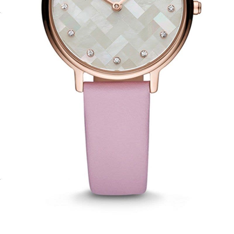 Emporio Armani Kappa Mother Of Pearl White Dial Pink Leather Strap Watch For Women - AR11130 Buy Now By Emporio Armani
