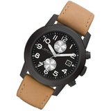 Marc Jacobs Larry Chronograph Black Dial Brown Leather Strap Watch for Men - MBM5053 Buy Now By Marc Jacobs