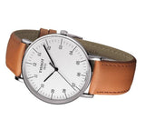 Tissot T Classic Everytime Large White Dial Brown Leather Strap Watch For Men - T109.610.16.037.00 Buy Now By Tissot
