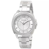 Coach Mini Boyfriend Diamonds Silver Dial Silver Steel Strap Watch for Women - 14501699 Buy Now By Coach