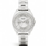 Coach Mini Boyfriend Diamonds Silver Dial Silver Steel Strap Watch for Women - 14501699 Buy Now By Coach