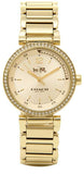 Coach Sport Diamonds Gold Dial Gold Steel Strap Watch for Women - 14502195 Buy Now By Coach