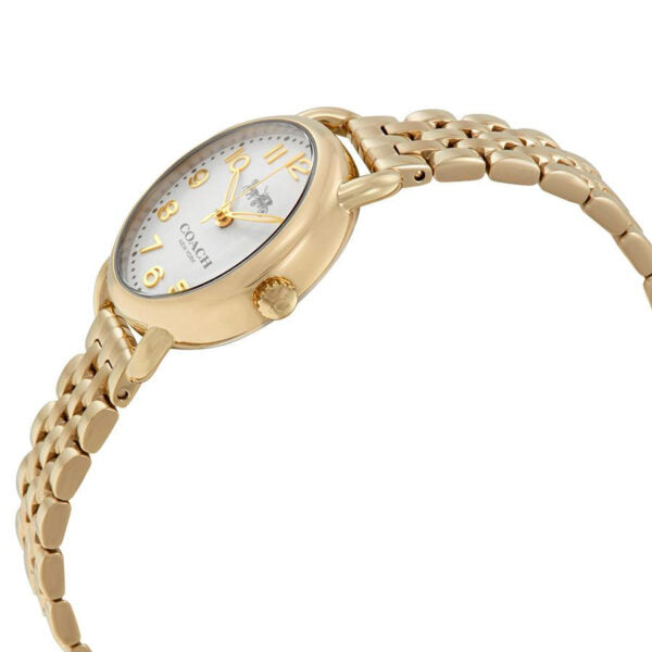 Coach Delancey White Dial Gold Steel Strap Watch for Women - 14502241 Buy Now By Coach