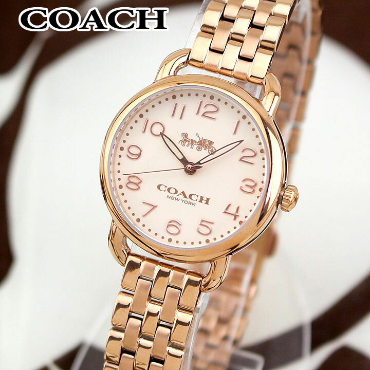 Coach Delancey White Dial Rose Gold Steel Strap Watch for Women - 14502242 Buy Now By Coach