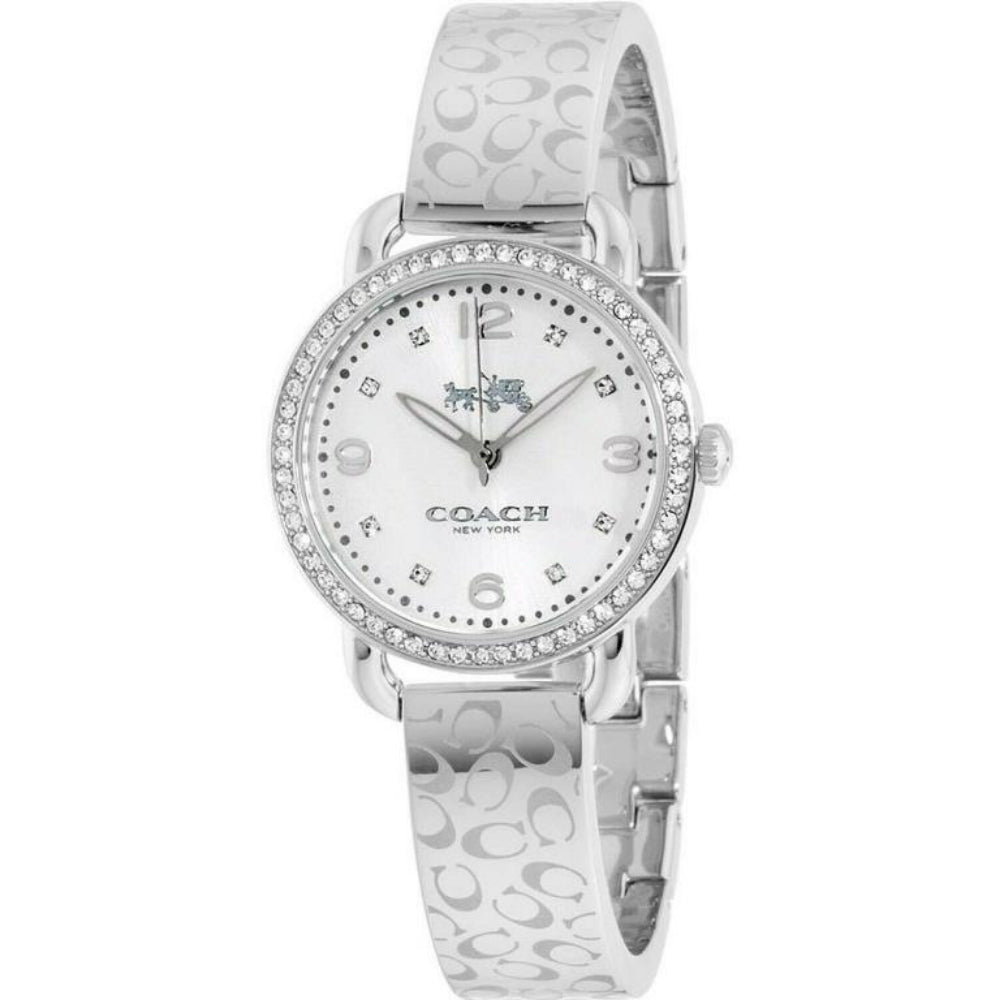 Coach Delancey White Dial Silver Steel Strap Watch for Women - 14502353 Buy Now By Coach