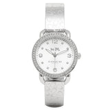 Coach Delancey White Dial Silver Steel Strap Watch for Women - 14502353 Buy Now By Coach