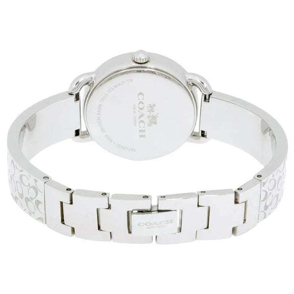 Coach Delancey White Dial Silver Steel Strap Watch for Women - 14502353 Buy Now By Coach