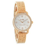 Coach Delancey Silver Dial Rose Gold Steel Strap Watch for Women - 14502355 Buy Now By Coach