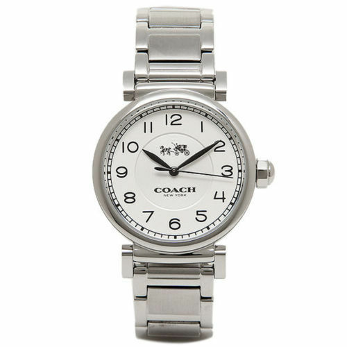 Coach Madison White Dial Silver Steel Strap Watch for Women - 14502394 Buy Now By Coach