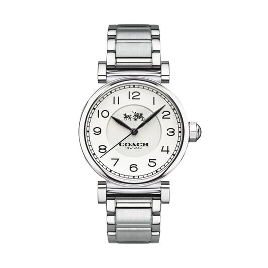 Coach Madison White Dial Silver Steel Strap Watch for Women - 14502394 Buy Now By Coach
