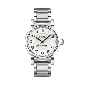 Coach Madison White Dial Silver Steel Strap Watch for Women - 14502394 Buy Now By Coach