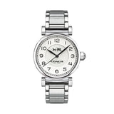 Coach Madison White Dial Silver Steel Strap Watch for Women - 14502394 Buy Now By Coach