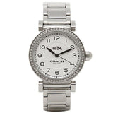 Coach Madison White Dial Silver Steel Strap Watch for Women - 14502396 Buy Now By Coach