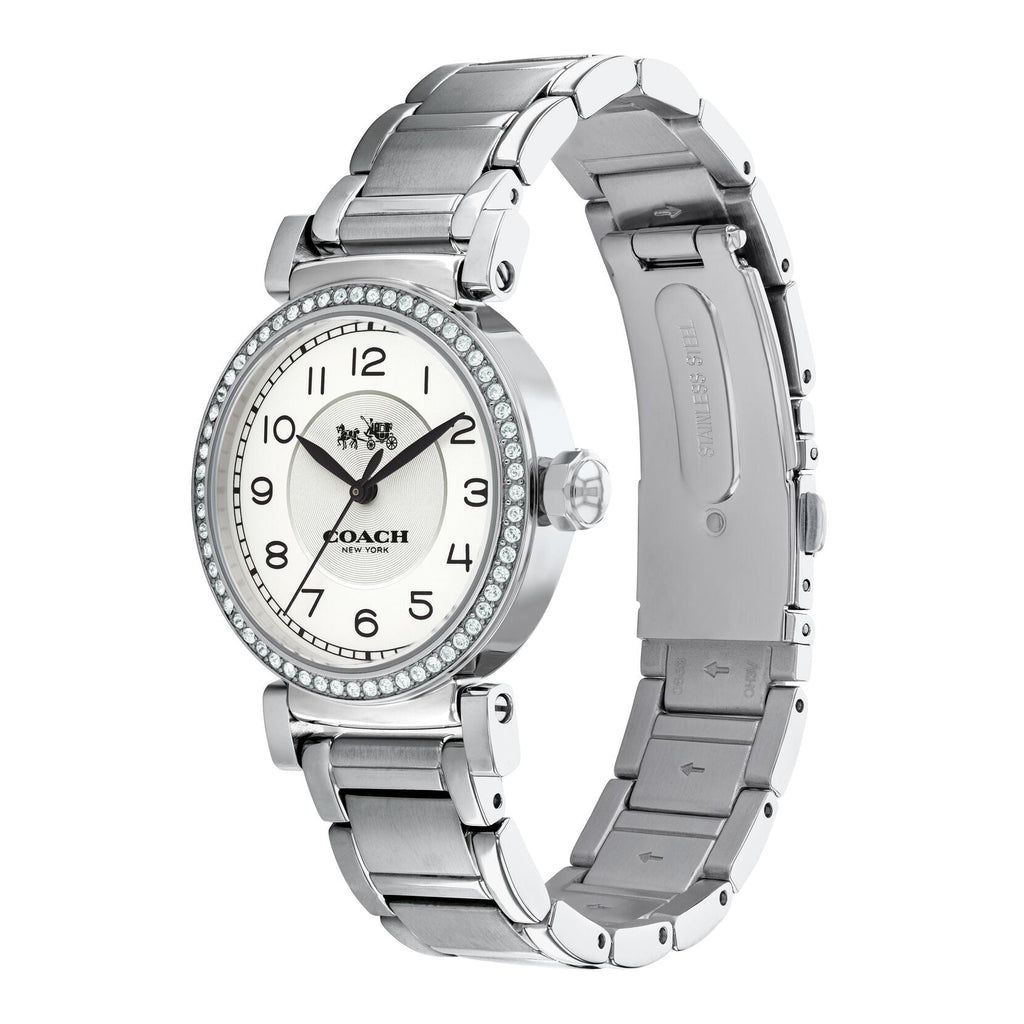 Coach Madison White Dial Silver Steel Strap Watch for Women - 14502394 Buy Now By Coach