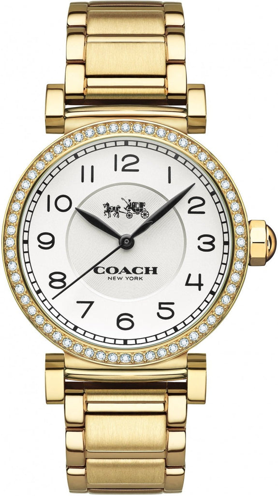 Coach Madison White Dial Gold Steel Strap Watch for Women - 14502397 Buy Now By Coach