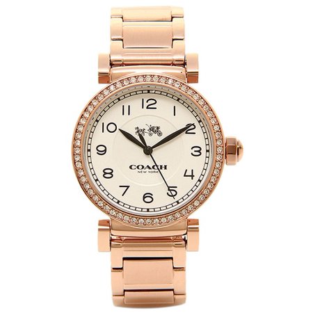 Coach Madison White Dial Rose Gold Steel Strap Watch for Women - 14502398 Buy Now By Coach