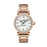 Coach Madison White Dial Rose Gold Steel Strap Watch for Women - 14502398 Buy Now By Coach