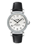 Coach Madison White Dial Black Leather Strap Watch for Women - 14502399 Buy Now By Coach