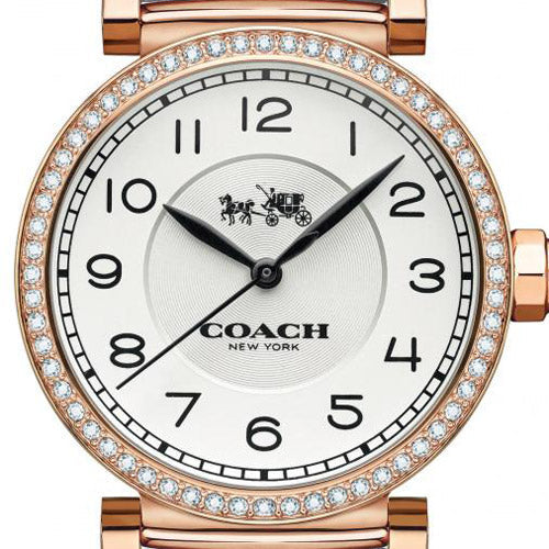 Coach Madison White Dial White Leather Strap Watch for Women - 14502401 Buy Now By Coach