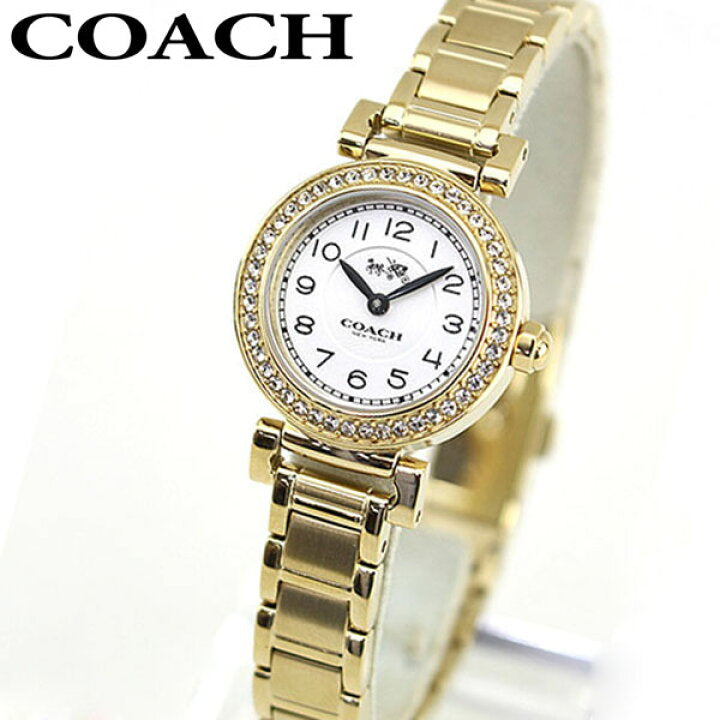 Coach Madison White Dial Gold Steel Strap Watch for Women - 14502403 Buy Now By Coach