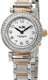 Coach Madison Crystals Silver Dial Two Tone Steel Strap Watch for Women - 14502404 Buy Now By Coach