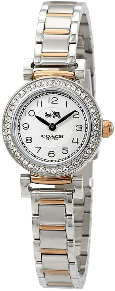 Coach Madison Crystals Silver Dial Two Tone Steel Strap Watch for Women - 14502404 Buy Now By Coach
