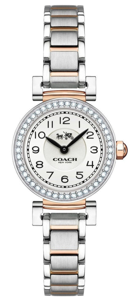 Coach Madison Crystals Silver Dial Two Tone Steel Strap Watch for Women - 14502404 Buy Now By Coach