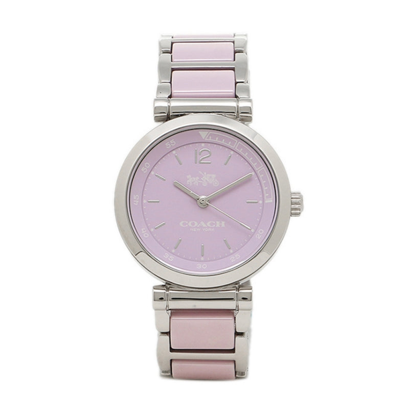 Coach Tristent Purple Dial Two Tone Steel Strap Watch for Women - 14502461 Buy Now By Coach