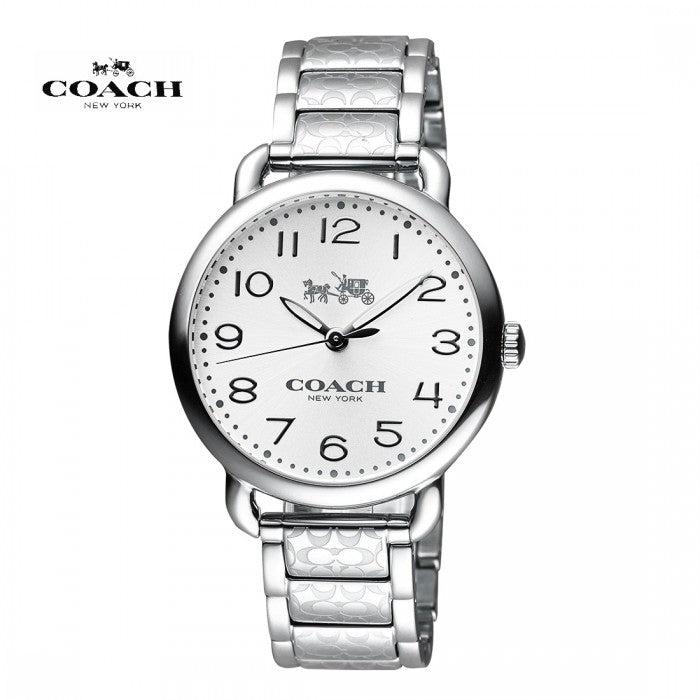 Coach Delancey White Dial Silver Steel Strap Watch for Women - 14502495 Buy Now By Coach