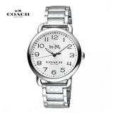 Coach Delancey White Dial Silver Steel Strap Watch for Women - 14502495 Buy Now By Coach