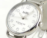Coach Delancey White Dial Silver Steel Strap Watch for Women - 14502495 Buy Now By Coach