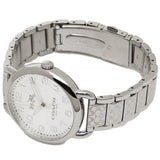 Coach Delancey Classic White Dial Silver Steel Strap Watch for Women - 14502260 Buy Now By Coach