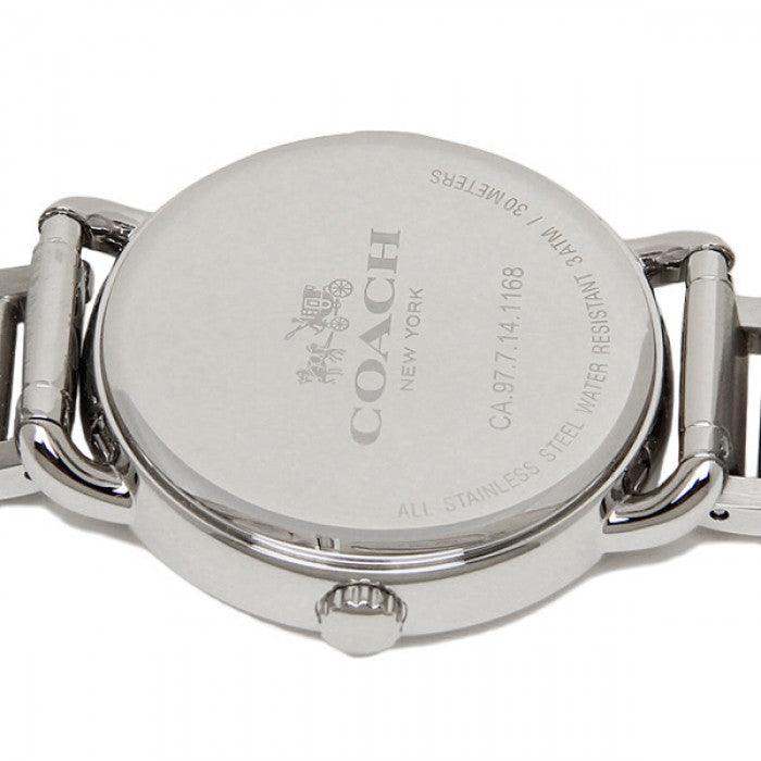 Coach Delancey White Dial Silver Steel Strap Watch for Women - 14502495 Buy Now By Coach