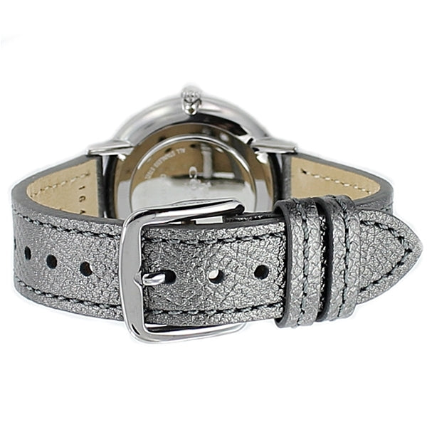 Coach Slim Easton Silver Dial Grey Leather Strap Watch for Women - 14502686 Buy Now By Coach