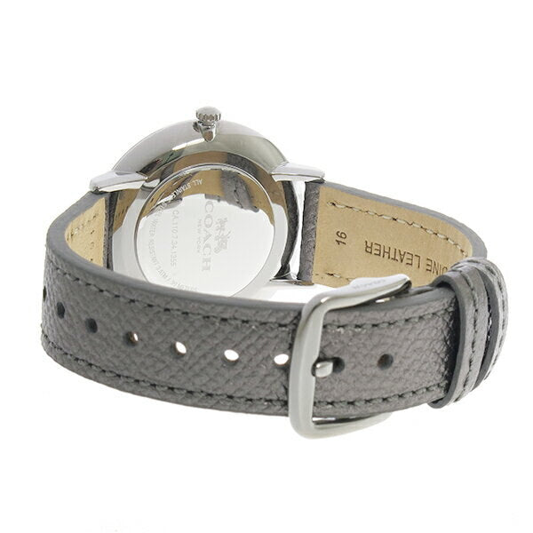 Coach Slim Easton Silver Dial Grey Leather Strap Watch for Women - 14502686 Buy Now By Coach