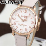 Coach Delancey Cream Dial Blush Pink Leather Strap Watch for Women - 14502750 Buy Now By Coach