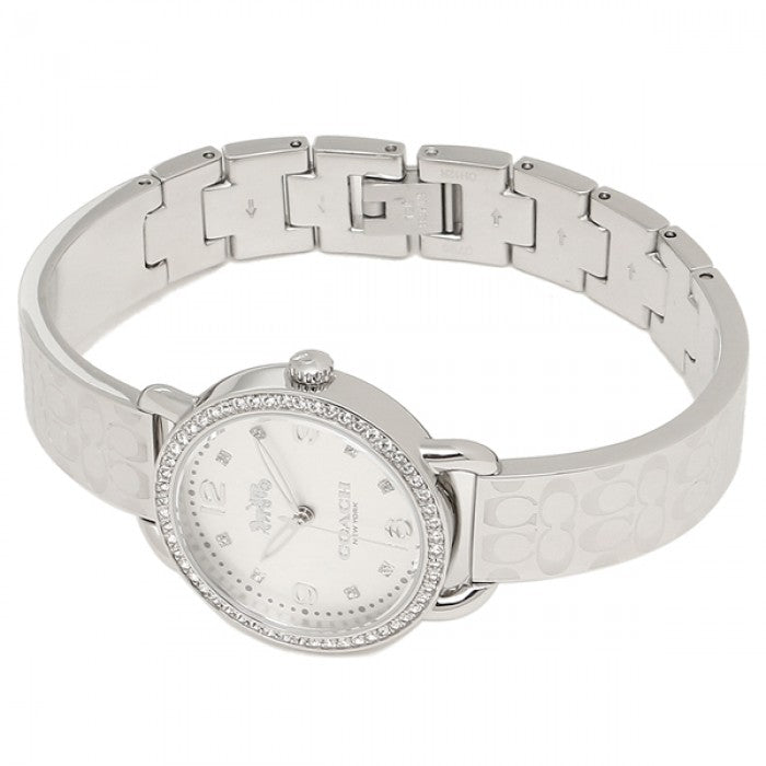 Coach Delancey White Dial Silver Steel Strap Watch for Women - 14502353 Buy Now By Coach