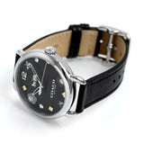 Coach Delancey Black Dial Black Leather Strap Watch for Women - 14502780 Buy Now By Coach