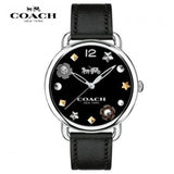 Coach Delancey Black Dial Black Leather Strap Watch for Women - 14502780 Buy Now By Coach