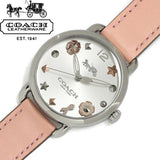 Coach Delancey White Dial Pink Leather Strap Watch for Women - 14502799 Buy Now By Coach