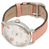 Coach Tatum White Dial Pink Leather Strap Watch For Women - 14502799 Buy Now By Coach