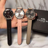 Coach Delancey Black Dial Black Leather Strap Watch for Women - 14502780 Buy Now By Coach