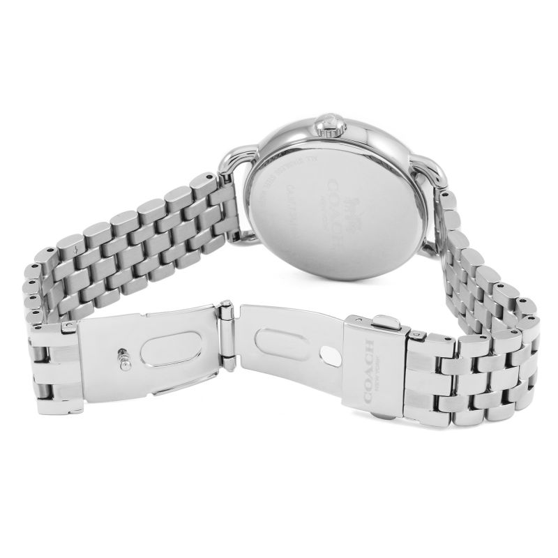 Coach Delancey White Dial Silver Steel Strap Watch for Women - 14502810 Buy Now By Coach